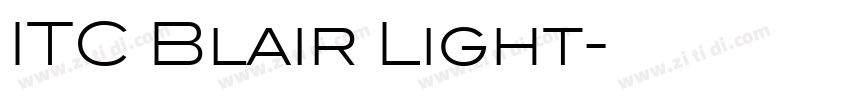 ITC Blair Light字体转换